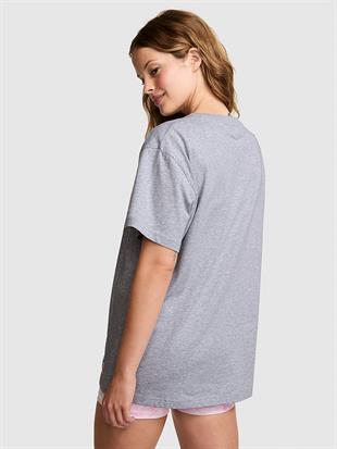 PINK x LoveShackFancy Pamuklu Tişört