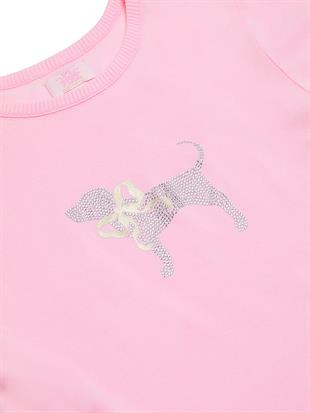 PINK x LoveShackFancy Retro Pamuklu Tişört