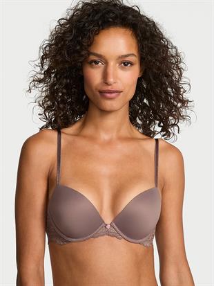 Pürüzsüz Dantelli Push-Up Sütyen