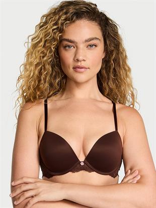 Pürüzsüz Dantelli Push-Up Sütyen