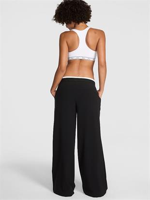Rahat Fit Çizgili Düşük Bel Pantolon