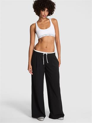 Rahat Fit Çizgili Düşük Bel Pantolon