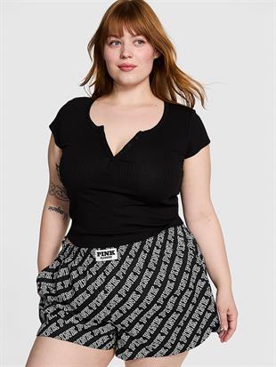 Ribanalı Henley Tişört