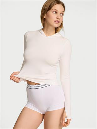 Ribanalı Kapüşonlu Sweatshirt