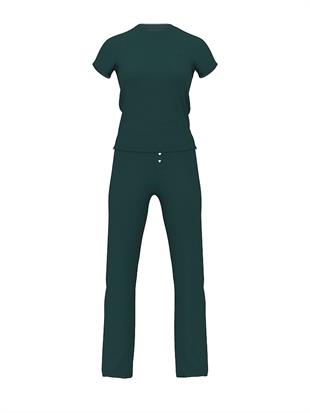 Ribanalı Uzun Pijama Takımı