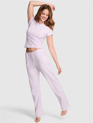 Ribanalı Uzun Pijama Takımı