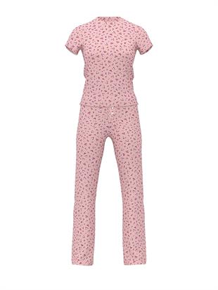 Ribanalı Uzun Pijama Takımı
