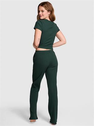 Ribanalı Uzun Pijama Takımı