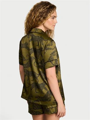 Saten Kısa Pijama Takımı