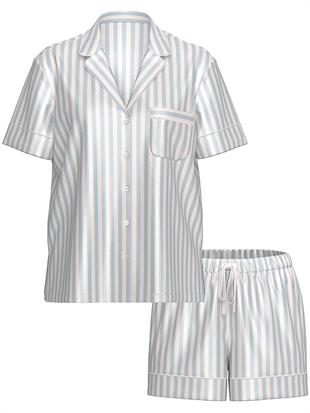 Saten Kısa Pijama Takımı