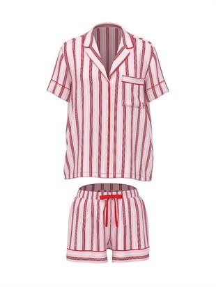 Saten Kısa Pijama Takımı