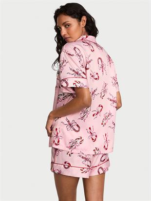 Saten Kısa Pijama Takımı
