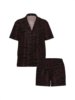 Saten Kısa Pijama Takımı