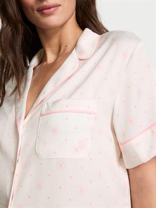 Saten Kısa Pijama Takımı