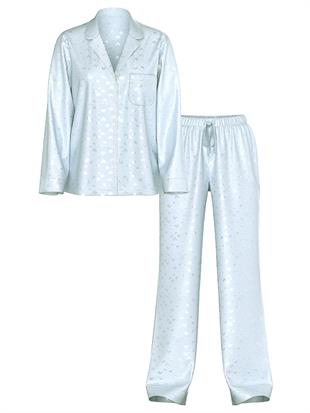 Saten Uzun Pijama Takımı