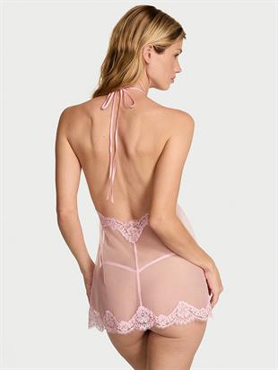 Şifon Dantelli Babydoll Takım