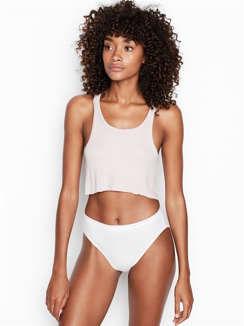 Victorias Secret Esnek Pamuklu Yüksek Bacak Boxer Külot