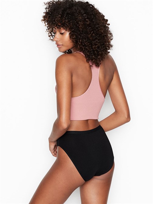 Victorias Secret Esnek Pamuklu Yüksek Bacak Boxer Külot