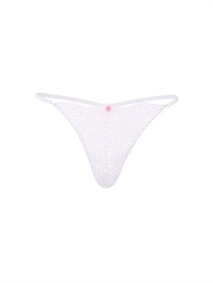 Twinkle Askılı Dantelli V-String Külot
