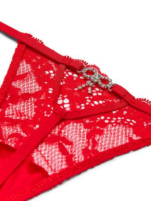 Twinkle Fiyonk Dantelli V-String Külot