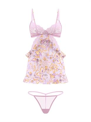 Vintage Blossom Babydoll Takımı