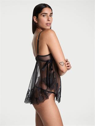 Wicked Desteksiz Şifon Dantelli Babydoll Takımı