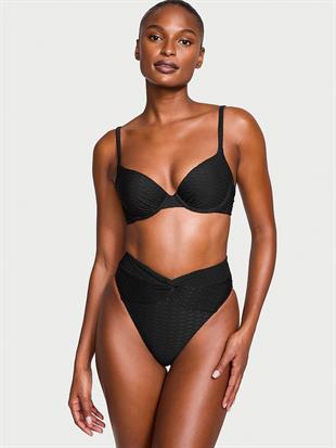Yüksek Bel Twist Cheeky Bikini Altı