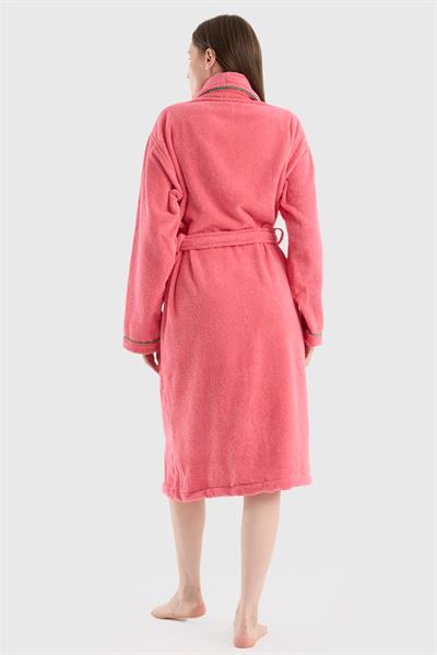 Be-0157-Pnk  %100 Pamuk Pembe Bornoz