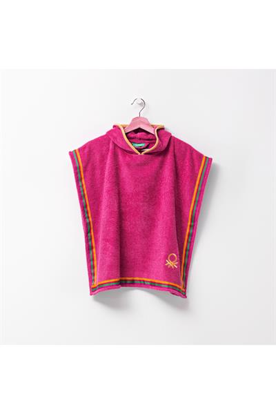 Be-0818-Pnk  %100 Pamuk Pembe 65X65 Cm Çocuk Panço Havlu