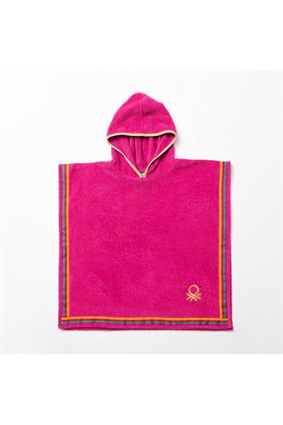Be-0818-Pnk  %100 Pamuk Pembe 65X65 Cm Çocuk Panço Havlu