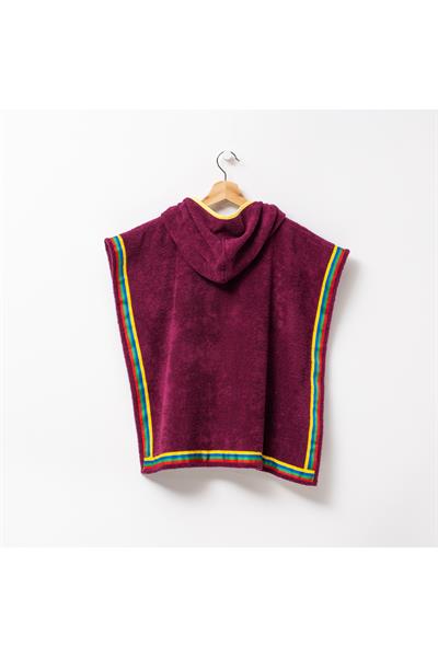 Be-0818-Pr  %100 Pamuk Mor 65X65 Cm Çocuk Panço Havlu