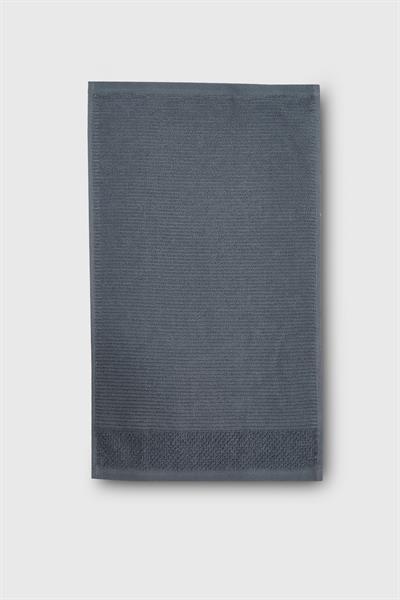 Be-0827-Dgy  %100 Pamuk Koyu Gri 30X50 Cm Misafir Havlusu