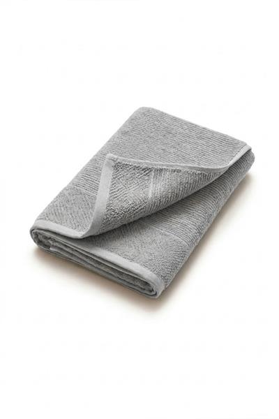 Be-0827-Gy  %100 Pamuk Gri 30X50 Cm Misafir Havlusu
