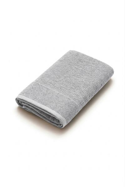 Be-0827-Gy  %100 Pamuk Gri 30X50 Cm Misafir Havlusu