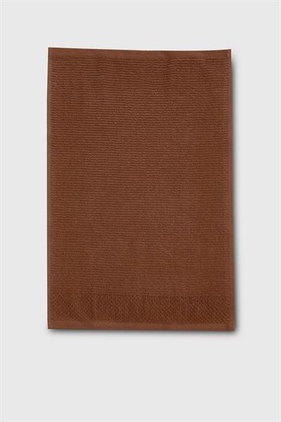 Be-0829St-Br  %100 Pamuk Kahverengi 3 Lü Set, 30X50 Cm, 50X90 Cm, 70X140 Cm Havlu Seti