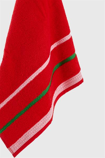 Be-0832-Rd  %100 Pamuk Kırmızı 70X140 Cm Banyo Havlusu