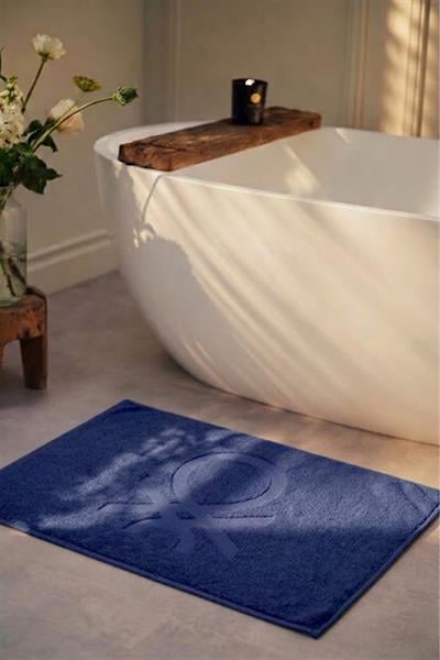 Be-2123-Nvy  %100 Pamuk Lacivert 50X80 Cm Banyo Paspas Havlu