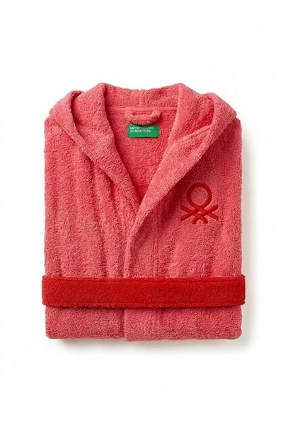 Be-2813-Pnk  %100 Pamuk Pembe 65X65 Cm Çocuk Bornozu