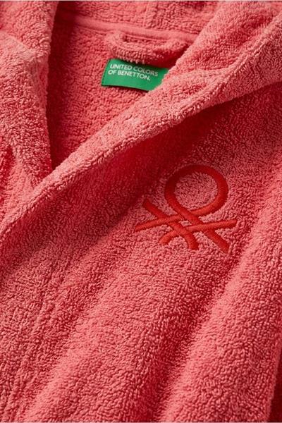 Be-2813-Pnk  %100 Pamuk Pembe 65X65 Cm Çocuk Bornozu