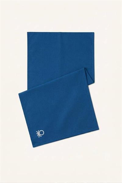Be-28459-Bl  %100 Pamuk Mavi Düz  40*140 Cm Runner