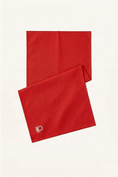 Be-28459-Rd  %100 Pamuk Kırmızı Düz  40*140 Cm Runner