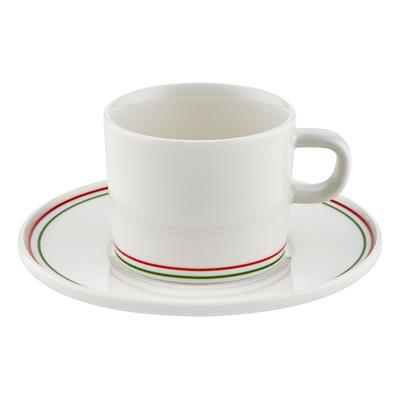 Benetton Seramik Çok Renkli 2 li Nescafe 4 Parça  Fincanı Takımı