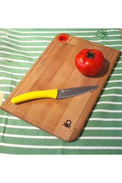 BE-KCT0055-K AHŞAP KESME TAHTASI-22*33 CM KIRMIZI