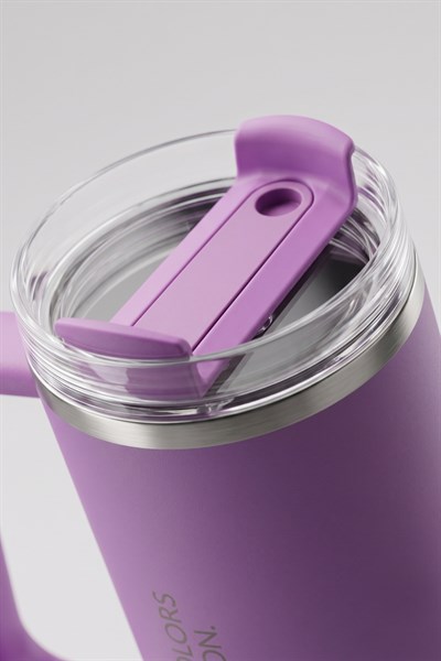 BE-KCT100-TZ Çelik Termos 900 Ml. Lila Zemin Lila Kulp