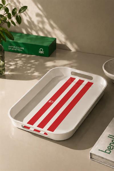 Be-Kct64-K  Melamine Kırmızı 19*33 Cm Servis Tepsisi