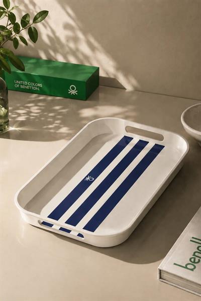 Be-Kct64-M  Melamine Mavi 19*33 Cm Servis Tepsisi