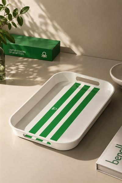 Be-Kct64-Y  Melamine Yeşil 19*33 Cm Servis Tepsisi