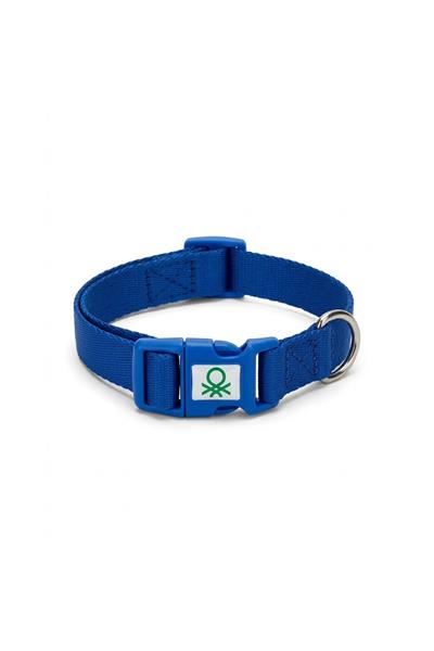 BNTMKT-0028-BL Kedi &Köpek Örme Tasma Mavi 1,5x26-40 cm