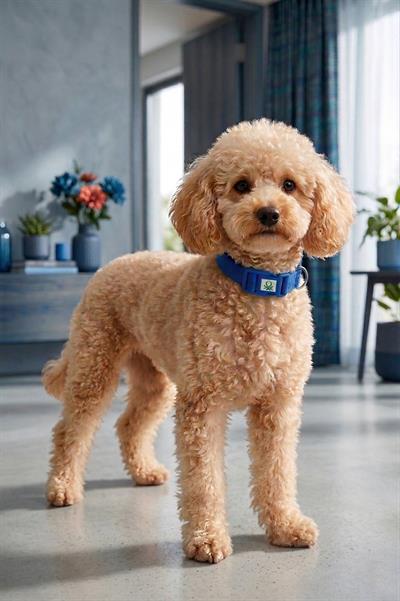 BNTMKT-0029-BL Kedi &Köpek Örme Tasma Mavi 2x32-50 cm