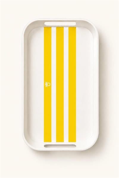 E-Kct64-S  Melamine Sarı 19*33 Cm Servis Tepsisi